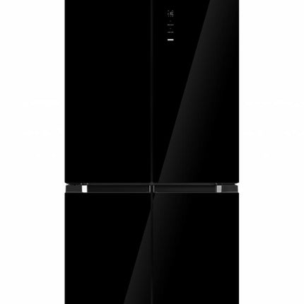 Side by Side HEINNER HSBS-M515MDINVHGBKE++, No Frost, 515 L, Clasa E, Sticla neagra