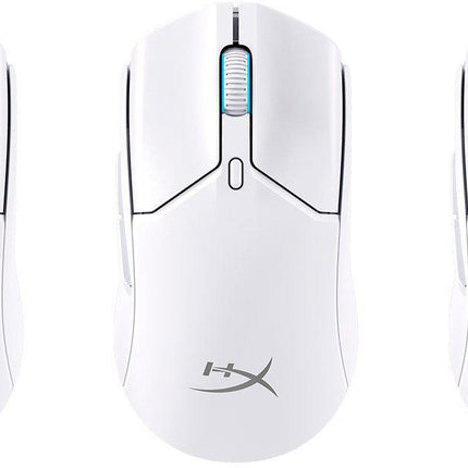 Mouse HyperX Pulsefire Haste Core 2 Wireless, rezolutie maxima 12000 DPI, conectivitate 2.4GHz Wireless / Bluetooth 5.2, polling rate pana la 1000 Hz, durata de viata baterie pana la 100 de ore in modul 2.4GHz highspeed, si pana la 200 de ore in modul Bluetooth 5.2, alb