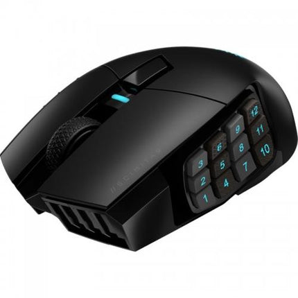 Mouse Gaming Corsair SCIMITAR ELITE WIRELESS MMO Optical cu fir, negru