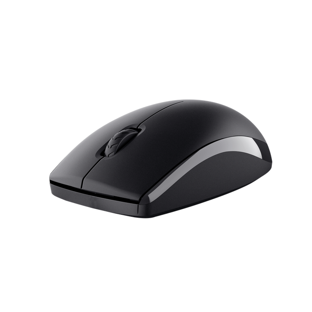 Kit Trust Primo tastatura standard, mouse wireless optic, rezoltie maxima 1200 DPI, negru