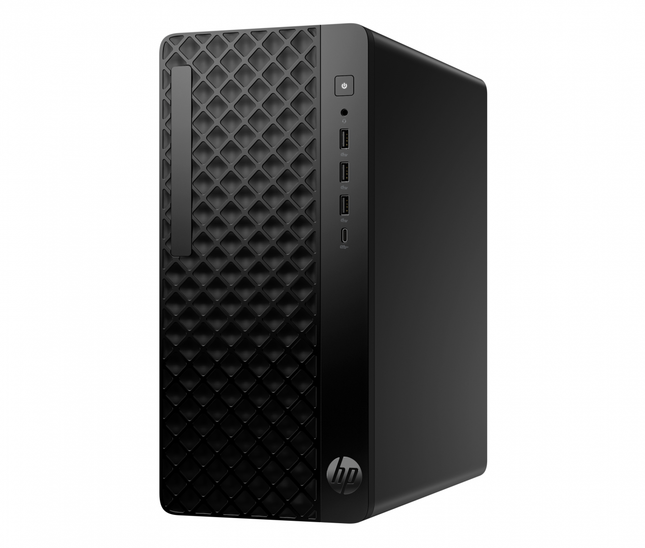 Desktop BusinessHPB6XU5ET cu procesor Intel Intel Core i3 14100 pana la 4.7 GHz, 8 GB DDR5, 256GB None, Intel UHD Graphics 730, Fara OS, Negru, 2 ani Garantie