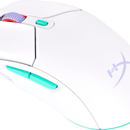 Mouse HyperX Pulsefire Haste Core 2 Wireless, rezolutie maxima 12000 DPI, conectivitate 2.4GHz Wireless / Bluetooth 5.2, polling rate pana la 1000 Hz, durata de viata baterie pana la 100 de ore in modul 2.4GHz highspeed, si pana la 200 de ore in modul Bluetooth 5.2, alb