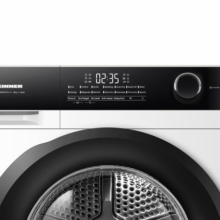 Uscator de rufe HEINNER HHPD-HMK80IVFC+++, 8 kg, Inverter, Clasa: C, Alb