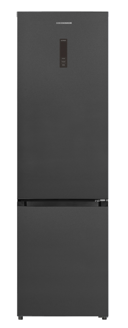 Combina frigorifica HEINNER HCNF-HM377INVDGHC, No Frost, 377 l, Clasa C, Compresor inverter, Antracit