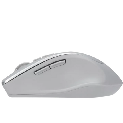 Mouse wireless ASUS WT425 (PN 90XB0280-BMU0L0), culoare Silver, rezoluÅ£ie 1000/1600 dpi comutabil, conectivitate RF 2.4GHz cu dongle USB, ergonomie pentru mÃ¢na dreaptÄƒ, clicuri silenÅ£ioase, dimensiuni 106 ,84Ã—74,73Ã—39,13 mm, greutate 82 g (cu baterie), alimentare 1Ã— baterie AA, compatibil Windows