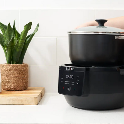 Slow Cooker Instant Pot, 800W, Capacitate 7.1L, Keep Warm, 4 in 1, control digital, Negru