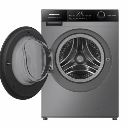Mașină de Spălat Rufe Heinner HWM-HMK9014IVTA+++, 9 Kg, 1400 Rpm, Clasa A, Motor Inverter, Control Touch, Display Digital, Program Allergy Steam, Gri Titanium