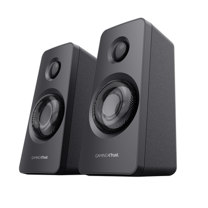 Sistem 2.1Trust GXT629 Tytan cu fir, USB 2.1, putere maxima RMS 120W, frecventa raspuns 20 Hz - 20.000 Hz, negru