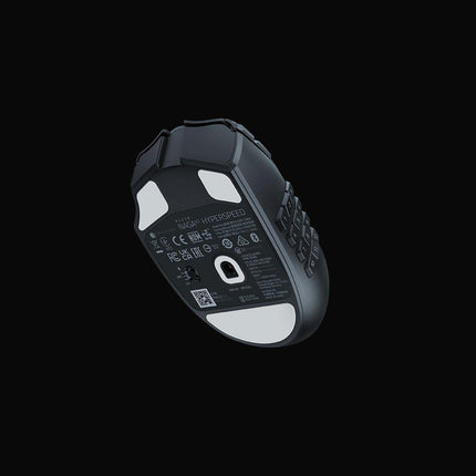 Mouse Razer Naga V2 HyperSpeed Connectivity Razer HyperSpeed Wireless (2.4GHz) Bluetooth Battery Life Up to 250 hours (on HyperSpeed Wireless) Up to 400 hours (on Bluetooth) RGB Lighting None Sensor Focus Pro 30K Optical Sensor Max Sensitivity (DPI) 30000 Max Speed (IPS)