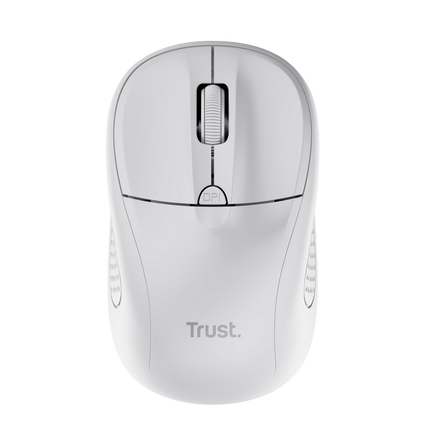 Mouse Trust Wireless Optical rezolutie maxima 1600 DPI, 4 butoane, 2 baterii tip AAA, alb