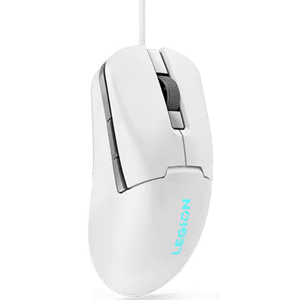 Mouse gaming Lenovo Legion M300s, Iluminare RGB, 8k DPI, Sensor Pixart, Glacier White