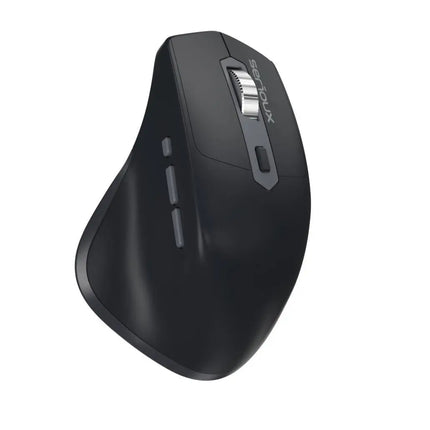 Mouse Serioux Apex 166 Wireless reincarcabil USB-C, Negru, senzor: Optic, DPI: 800/ 1200/1600/ 2400, conexiune: Dongle USB 2,4 GHz, banda de frecventa: 2,4 GHz, click silentios, design ergonomic, baterie integratÄƒ litiu de 500 mAh, cerinÈ›e OS: Win, Mac, Vista