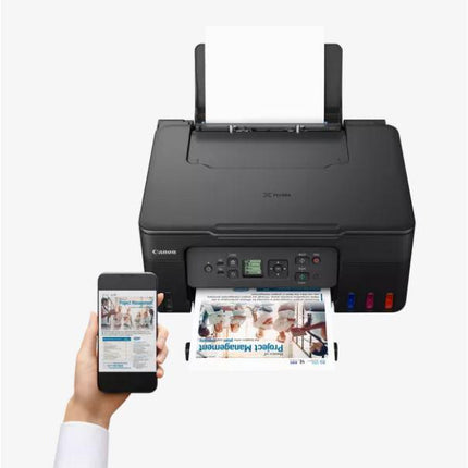 "Multifunctional inkjet color CISS Canon PIXMA G3470 Black, dimensiune A4(Printare, Copiere, Scanare), viteza imprimare 11ipm alb-negru, 6ipm color,rezolutie printare 4800x1200 dpi, imprimare fara margini, alimentarehartie 100 coli, scanner CIS rezolutie 600x1200 dpi, copiere multipla 99copii