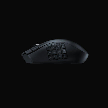 Mouse Razer Naga V2 HyperSpeed Connectivity Razer HyperSpeed Wireless (2.4GHz) Bluetooth Battery Life Up to 250 hours (on HyperSpeed Wireless) Up to 400 hours (on Bluetooth) RGB Lighting None Sensor Focus Pro 30K Optical Sensor Max Sensitivity (DPI) 30000 Max Speed (IPS)