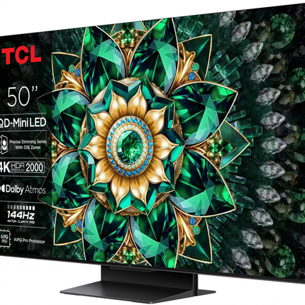 Televizor TCL QD-MiniLED 50Q7C, 126 cm, Smart Google TV, 4K Ultra HD, 144Hz