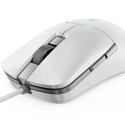 Mouse gaming Lenovo Legion M300s, Iluminare RGB, 8k DPI, Sensor Pixart, Glacier White