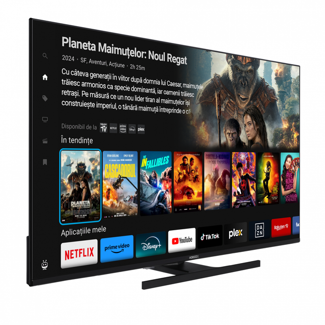 QLED TV HORIZON SMART 43HQ8560U/D, 43" D-LED, 4K Ultra HD, DVB-S2/T2/C, CME 800Hz, TiVo, Contrast 3000:1, 250 cd/m2, 1x CI+, 3x HDMI (v2.1), 2x USB(v2.0), 1x Optic, 1x AUX, 1x LAN(RJ45), USB Player (AVI,MKV, H.265/HEVC, JPEG), HDR10, Dolby Vision + Dolby Atmos, Hotel TV Mode (Passive), VESA 100 x
