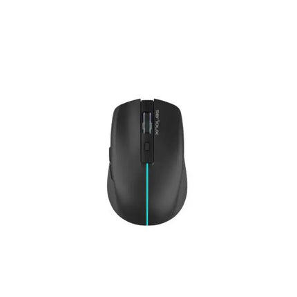 Mouse Serioux Flicker 212, Wireless, Negru, senzor: Optic, DPI: 800/ 1200/ 1600, conexiune: Dongle USB 2,4 GHz, banda de frecventa: 2,4 GHz, baterie integratÄƒ litiu de 500 mAh, banda LED, cerinÈ›e OS: Win, Mac, Vista