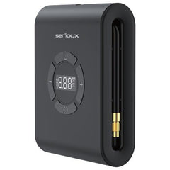 Starter auto cu compresor de aer Serioux, interval de presiune reglabil 3~150PSI/0,2~9,9BAR/20~990KPA, temperatura de functionare incÄƒrcare: 0Â° C~45Â°C, DescÄƒrcare: -20Â°C~60Â°C, temeperatura de depozitare 10 Â°C~50 Â°C, lungimea tubului de umflare 115 mm (inclusiv duza de umflare), capacitate acumulator