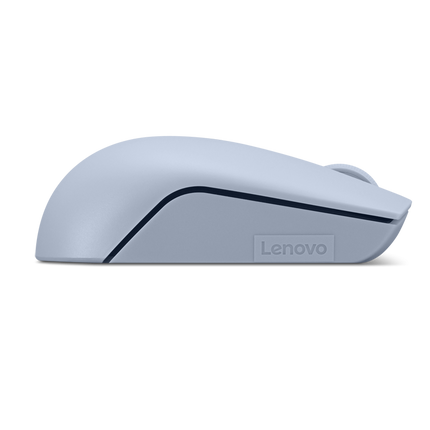Lenovo 300 Wireless Compact Mouse Frost Blue, Tip: Standard, Rezolutie (dpi): 1000 dpi, Butoane/rotite, 3, Interfata mouse/ Tehnologie: Wireless, Interfata receiver, dongle USB 2.4GHz, Culoare: Albastru, Dimensiune (mm): 97.91 x 57.99 x 32.53 mm, Greutate: 52g, Garantie: 1 an