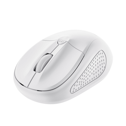 Mouse Trust Wireless Optical rezolutie maxima 1600 DPI, 4 butoane, 2 baterii tip AAA, alb