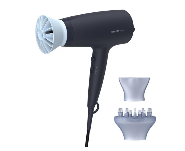 Uscator de par PHILIPS Seria 3000 BHD360/20, 6 viteze, 6 trepte temperatura, 2100W, Negru, L x A x I (mm) 90x295x215