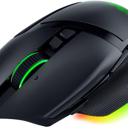 Razer Basilisk V3 35K, wireless, bluetooth, rezolutie maxima 35000 DPI, 11 butoane programabile, autonomie pana la 140h (mod wireless, miscare constanta la 1000Hz), pana la 210h (mod bluetooth), iluminare Razer Chromaâ„¢ RGB, senzor Focus Pro 35K Optical Sensor Gen-2, negru