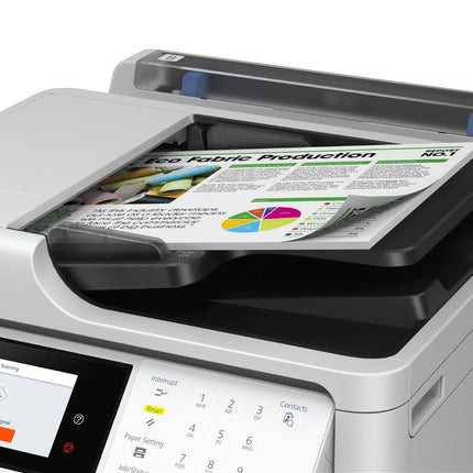 Multifunctional Epson mono Inkjet WF-M5899DWF ( Print, Copy, Scan, FAX), Dimensiune: A4, Viteza printare: 34ppm, Duplex, Rezolutie printare: 1.200 x 2.400 DPI, Scanner CIS, Scanare: 30Ipm, Rezolutie scanare: 1.200 DPI x 2.400 DPI, Scanare catre: Email, FTP, USB, Computer, Format scanare: BMP, JPEG