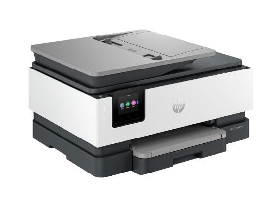 Multifunctional inkjet color HP OfficeJet Pro 8122e All-in-One Printer, A4, Inkjet, Functii:Imprimare, copiere, scanare, Viteza printare: 29ppm mono, 25ppm color,FPO. 18 sec., Duplex, Volum lunar recomandat: 800 pagini, max.20.000pagini, Rezolutie: 4800 x 1200 dpi, Limbaje de printare: GUI HPPCL3