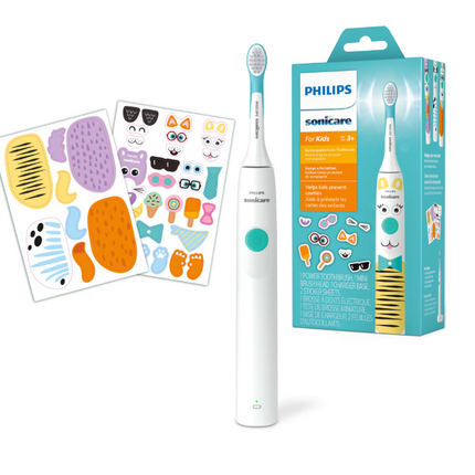 Periuta de dinti electrica copii PHILIPS Sonicare Kids HX3601/01, 31000 miscari/min, 1 program, 1 capat alb, L x A x I (mm) 63x109x220