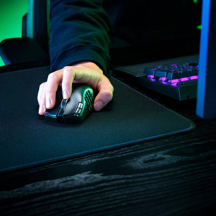 Mouse Razer Naga V2 HyperSpeed Connectivity Razer HyperSpeed Wireless (2.4GHz) Bluetooth Battery Life Up to 250 hours (on HyperSpeed Wireless) Up to 400 hours (on Bluetooth) RGB Lighting None Sensor Focus Pro 30K Optical Sensor Max Sensitivity (DPI) 30000 Max Speed (IPS)