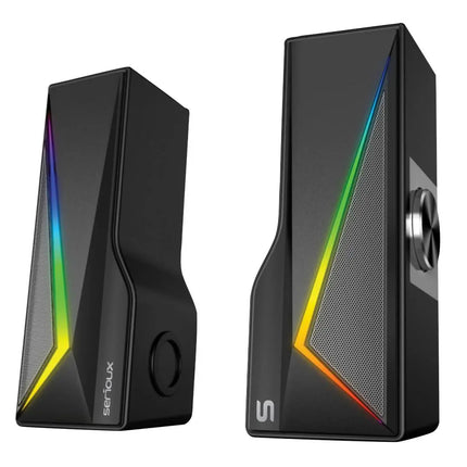 Boxe gaming 2.0 Blys RGB, functie Dual Mode Bluetooth , putere: 3W x 2, impedanÈ›Äƒ: 4Î©, frecvenÈ›Äƒ: 200Hz - 16KHz, sensibilitate: 650mvÂ±50mv, alimentare: DC5V / 1A, S/N:â‰¥85dB, dimensiunea driverului: 2 inch x 2, Conexiune: 3.5mm jack TRS, RGB : 6 moduri de luminÄƒ, cablu USB & audio: 1.2m