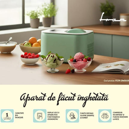 Aparat de fÄƒcut Ã®ngheÈ›atÄƒ FRAM FICM-DW16GR