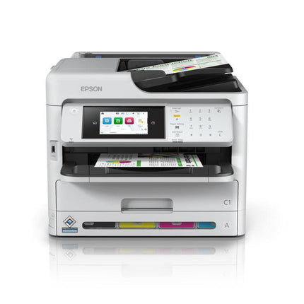 Multifunctional inkjet color Epson WorkForce Pro WF-C5890DWF, dimensiune A4 (Printare, copier, Fax ),duplex, viteza 34ppm alb-negru si color, rezolutie 4.800 x 1.200 dpi, alimentare hartie 250 coli + 50 ADF, Scanner: 24 ipm,rezolutie 1200 x 2400dpi, scan to email, FTP, USB, JPEG, TIFF, PDF, Senzor