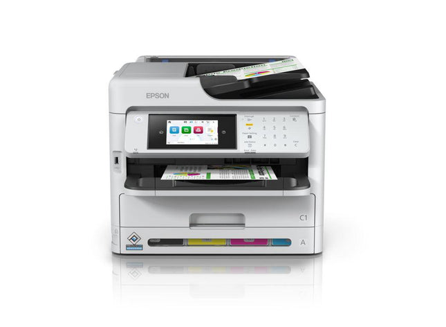 Multifunctional inkjet color Epson WorkForce Pro WF-C5890DWF, dimensiune A4 (Printare, copier, Fax ),duplex, viteza 34ppm alb-negru si color, rezolutie 4.800 x 1.200 dpi, alimentare hartie 250 coli + 50 ADF, Scanner: 24 ipm,rezolutie 1200 x 2400dpi, scan to email, FTP, USB, JPEG, TIFF, PDF, Senzor