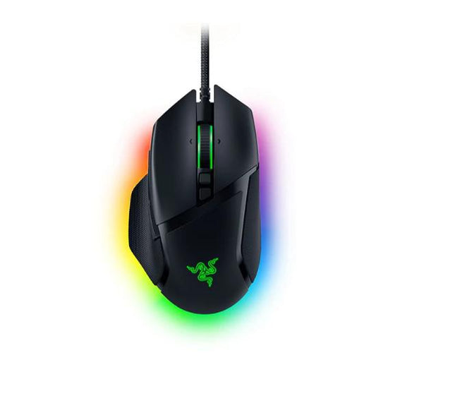 Mouse Razer cu fir Razer Basilisk V3 RGB, butoane programabile 10+1, Razerâ„¢ HyperScroll Tilt Wheel, 11 zone de iluminare Chroma RGB, negru