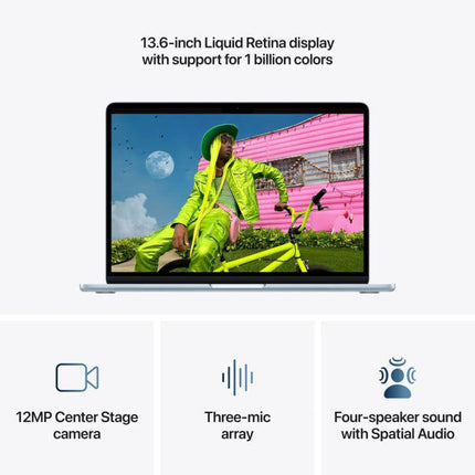 MacBook Air 13.6" Retina/Apple M5 (CPU 10-core, GPU 8-core, NeuralEngine16-core)/16GB/512GB - Sky Blue - INT KB (No Adapter) - 2026
