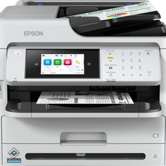 Multifunctional Epson mono Inkjet WF-M5899DWF ( Print, Copy, Scan, FAX), Dimensiune: A4, Viteza printare: 34ppm, Duplex, Rezolutie printare: 1.200 x 2.400 DPI, Scanner CIS, Scanare: 30Ipm, Rezolutie scanare: 1.200 DPI x 2.400 DPI, Scanare catre: Email, FTP, USB, Computer, Format scanare: BMP, JPEG