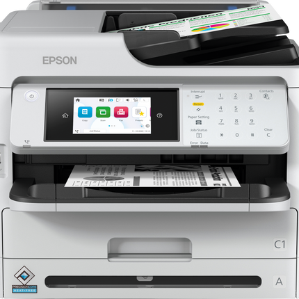 Multifunctional Epson mono Inkjet WF-M5899DWF ( Print, Copy, Scan, FAX), Dimensiune: A4, Viteza printare: 34ppm, Duplex, Rezolutie printare: 1.200 x 2.400 DPI, Scanner CIS, Scanare: 30Ipm, Rezolutie scanare: 1.200 DPI x 2.400 DPI, Scanare catre: Email, FTP, USB, Computer, Format scanare: BMP, JPEG