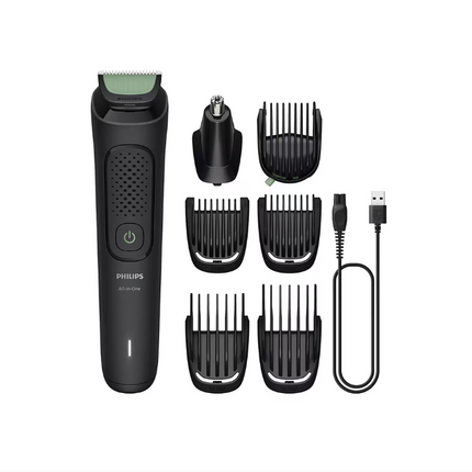 Aparat de tuns multifunctional 7 in 1 PHILIPS Series 3000 MG3930/15, acumulator, autonomie 60 min, negru