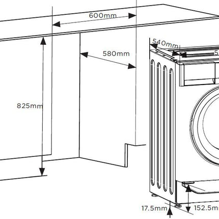 Masina de spalat rufe incorporabila HEINNER HWM-BI914IVA+++, 9 Kg, 1400 RPM, Clasa: A