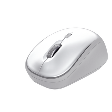 Kit Trust Ody II wireless, cu taste silentioase, cu functie de power saving, rezistenta la stropire, conectare tip USB-A 2.0, include 2 baterii, compatibila PC/Laptop (Windows, MacOS, Chrome OS), rezolutie mouse 1600 DPI, optic, alb