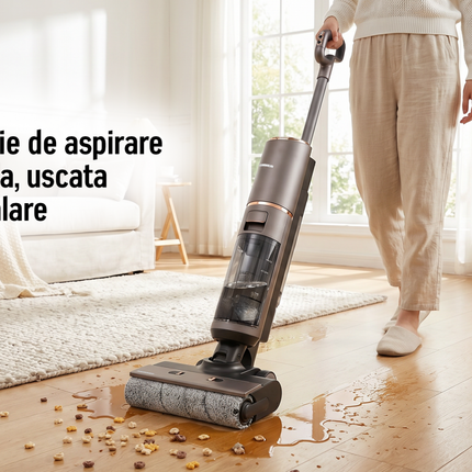 Aspirator vertical cu funcÈ›ie spÄƒlare HEINNER AquaFusionPro HSFW- PB160DRYBK