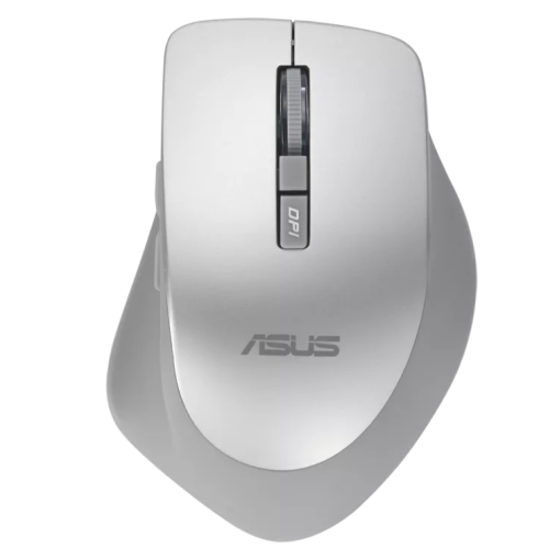 Mouse wireless ASUS WT425 (PN 90XB0280-BMU0L0), culoare Silver, rezoluÅ£ie 1000/1600 dpi comutabil, conectivitate RF 2.4GHz cu dongle USB, ergonomie pentru mÃ¢na dreaptÄƒ, clicuri silenÅ£ioase, dimensiuni 106 ,84Ã—74,73Ã—39,13 mm, greutate 82 g (cu baterie), alimentare 1Ã— baterie AA, compatibil Windows
