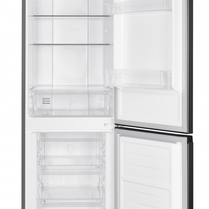 Combina frigorifica HEINNER HCNF-HM253INVXE++, No Frost, 253 l, Clasa E, Fara dozator apa, Compresor inverter, Aspect inox