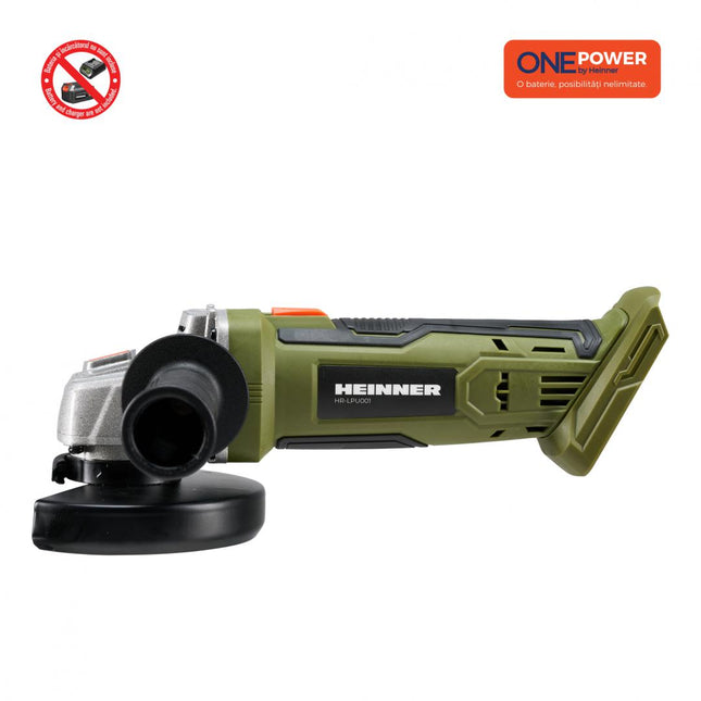 ONE POWER by HEINNER POLIZOR UNGHIULAR 18V 9500RPM (FARA BATERIE SI INCARCATOR)