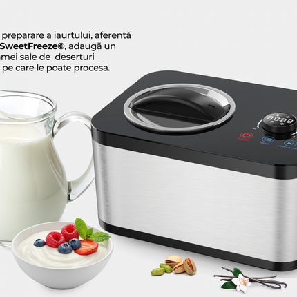 Aparat de fÄƒcut Ã®ngheÈ›atÄƒ HEINNER SweetFreeze HICM-DW154SSBK
