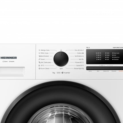 Masina de spalat rufe HEINNER HWM-HMN7012IVSMA, 7 kg, 1200 rpm, Clasa: A, Alb