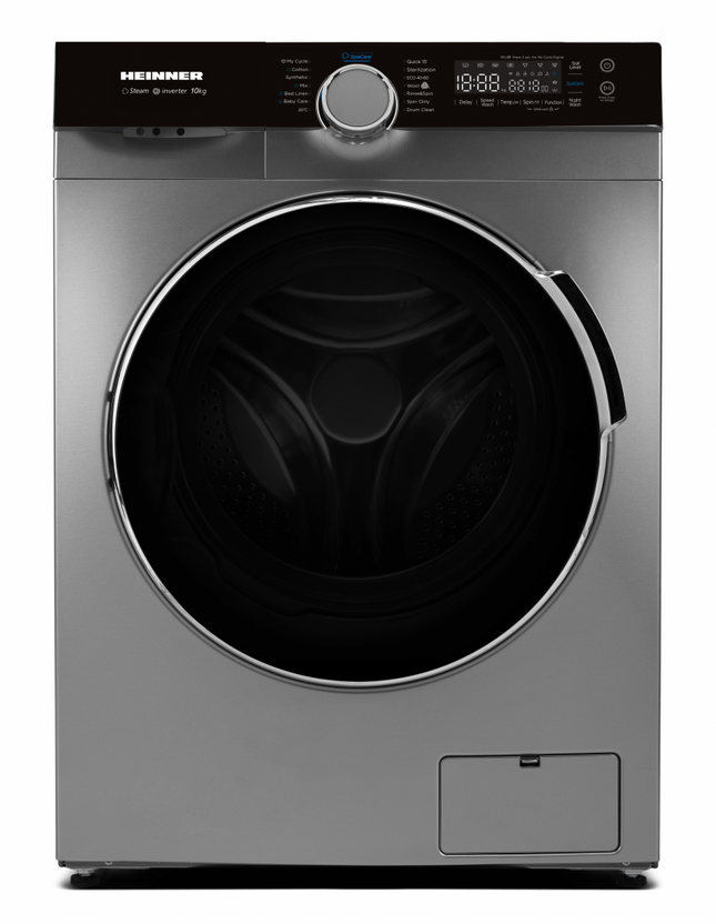 Masina de spalat rufe HEINNER HWM-M1014IVKSA+++, 10 kg, 1400 rpm, Clasa: A, Argintiu
