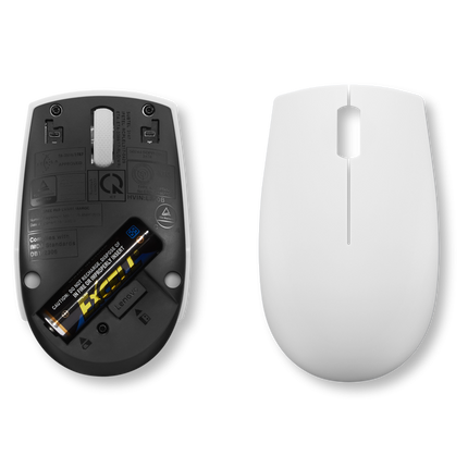 Mouse wireless Lenovo 300, Cloud Grey, Rezolutie (dpi): 1000 dpi, Butoane/rotite: 3, Interfata mouse: Wireless, Tehnologie: Wireless, Interfata receiver: dongle USB 2.4GHz, Dimensiune (mm): 97.91 x 57.99 x 32.53 mm, Greutate: 52g